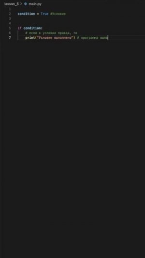 Условные операторы в программировании