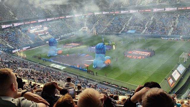 Манифестация Газпром арены  Зенит - Спартак