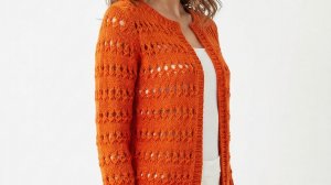 Узор спицами для кардигана: простой и эффектный!