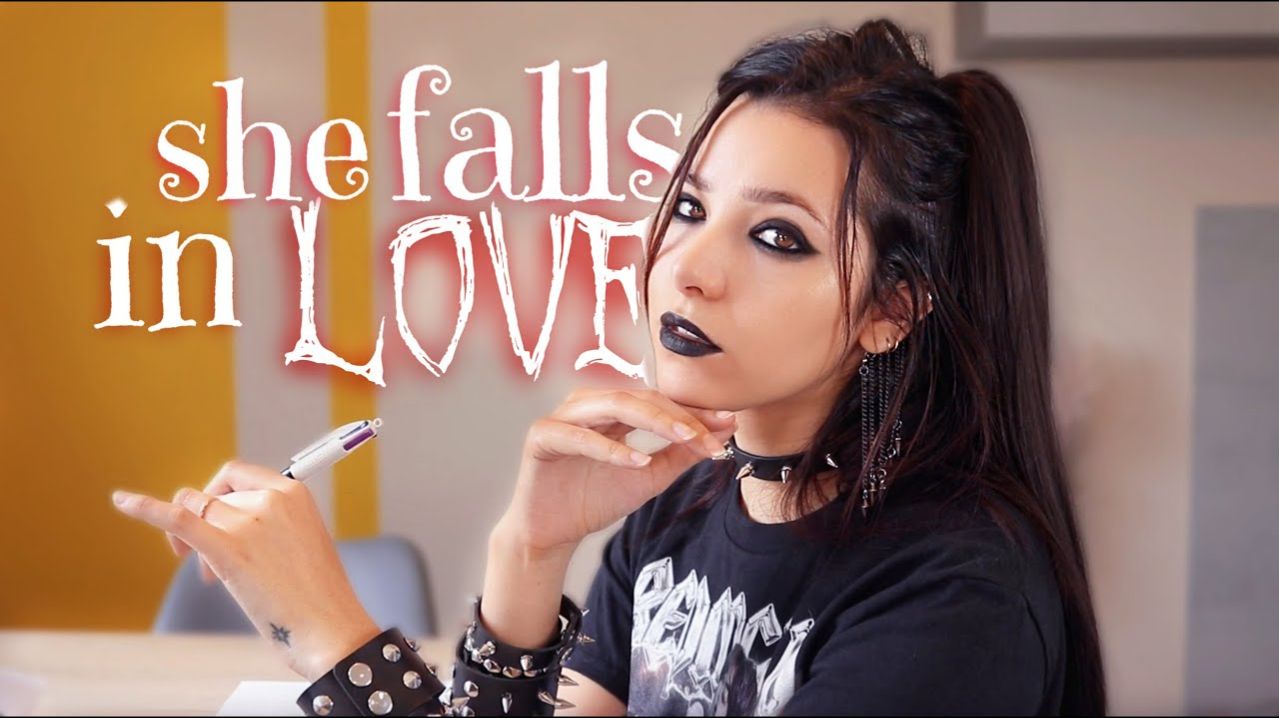 ASMR Goth Girl in the back of the class falls in LOVE with you смотреть онлайн