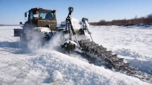 МЧС распиливает десятки километров льда на реках Бурятии для предотвращения паводков