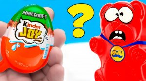 НАЙДУ ЛИ ЗОЛОТОГО СТИВА В KINDER JOY MINECRAFT?