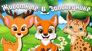 Животные в Заповеднике - Мультики про Животных - Учим Диких Животных - Животные Детям