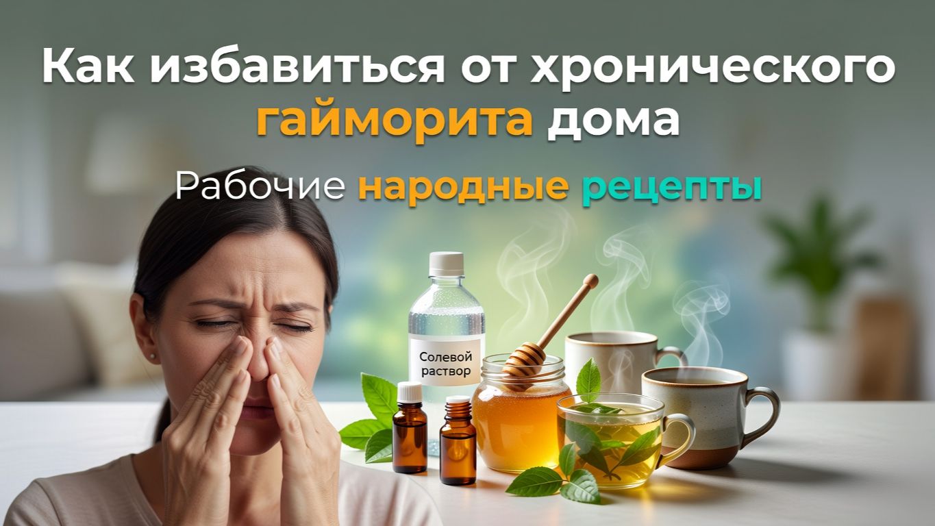 Как избавиться от хронического гайморита дома: рабочие народные рецепты