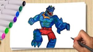 Рисуем Тайро Гу Гуджитсу_How to draw GooJitZu