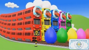 Мультики для детей и малышей . Яркий мультик про поезда . Мультики для детей смотреть .