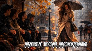 Дама под дождём