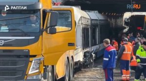 На северо-западе Москвы столкнулись два трамвая