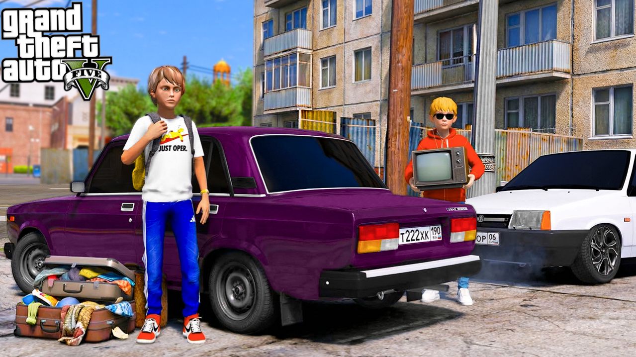 ОПЕРСКАЯ ЕЗДА В GTA 5 - ПАПА ВЫГНАЛ МЕНЯ ИЗ ДОМА! ПЕРЕЕХАЛ В СЪЕМНУЮ КВАРТИРУ С ГАРАЖОМ! 🌊ВОТЕР