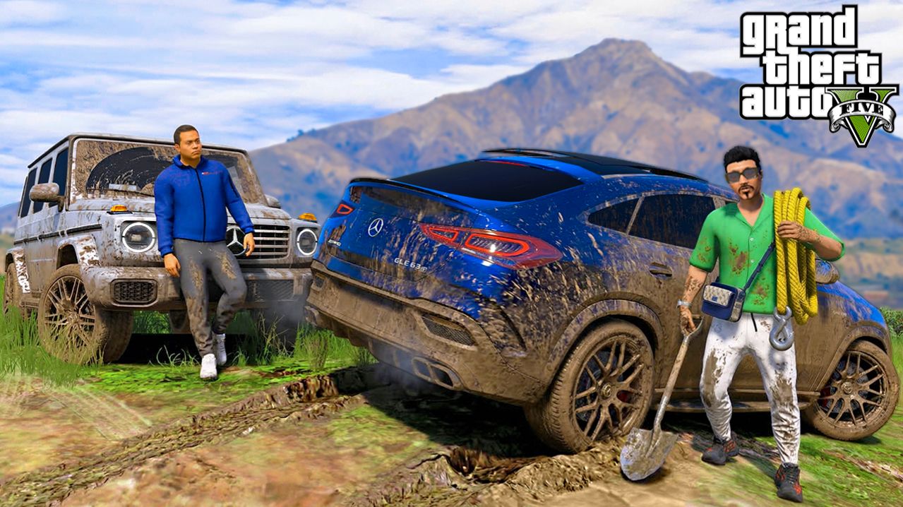 ОТЕЦ И СЫН В GTA 5 - ПРОВЕРКА MERCEDES GLE63 И MERCEDES G550 НА ПРОХОДИМОСТЬ! 🌊ВОТЕР