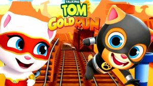 Говорящий Том бег за золотом.Бегите, прыгайте и мчитесь с Говорящим Томом в увлекательной погоне за