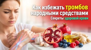 Как избежать тромбов народными средствами: секреты здоровой крови