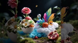 dreamina-2026-03-02-3084-pie in the sky, teapot, spoons are flyin...