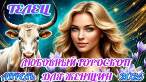 Телец.  Любовный гороскоп  для женщин на апрель 2026 года.