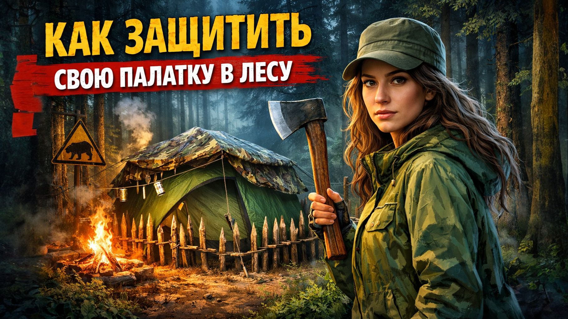 КАК ЗАЩИТИТЬ СВОЮ ПАЛАТКУ В ЛЕСУ