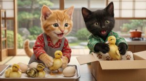 Крошечные котята спасают утят и исследуют ферму 🐱🦆 | Согревающее душу зимнее приключение ❄️