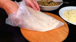 8. 🥟 Хрустящие треугольники из лаваша с курицей под сырной корочкой в аэрогриле или в духовке