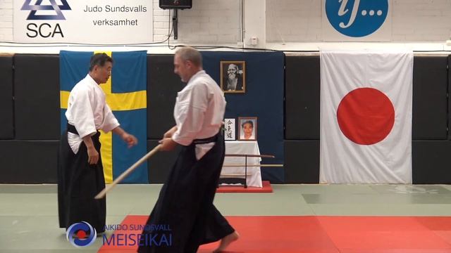 19.Aikido Tachidori Ikkyo Omote, Shishiya Sensei Sundsvall 2015