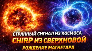 Странный “Chirp” сигнал из сверхновой… Учёные могли услышать рождение магнетара