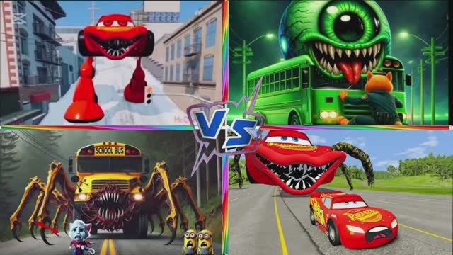 АТАКА МАШИН МОНСТРОВ: МАШИНКИ ПАУКИ в МУЗЫКАЛЬНОЙ ИГРЕ — Прыжки по Плиткам 🚗👹🕷️