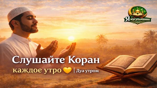 Слушайте Коран каждое утро 💛 | Дуа утром 🤲🏻