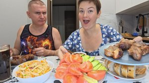Мукбанг ночной обЖОР ШАШЛЫКА! Душа требует ПРАЗДНИКА и ПИРА ЖИВОТА) Кое что ОТМЕТИЛИ) Семейный ужин