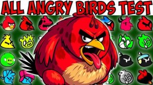 ВСЕ ПЕРСОНАЖИ ANGRY BIRDS  Тест персонажа FNF ПОЛНАЯ ВЕРСИЯ!  РЕАКЦИЯ