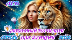 Лев.  Любовный гороскоп  для женщин на апрель 2026 года.