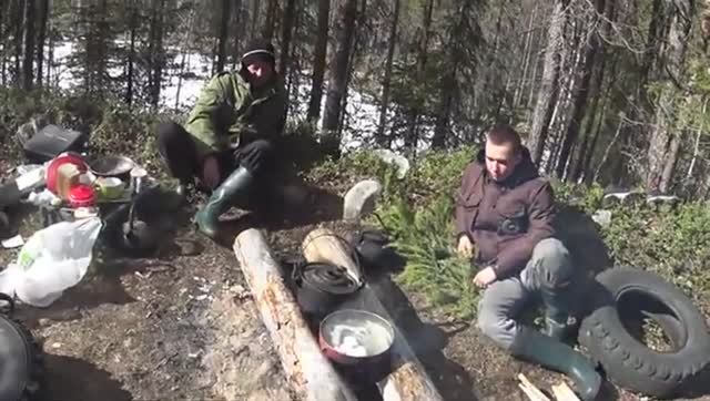 Таёжная щука! Озеро растаяло за ночь!  Рыба обезумела!!!Наварили Уху!!!