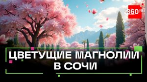 В Сочи зацвела магнолия