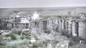 Прилет пакета "Града" по позициям ВСУ в центре Константиновки.