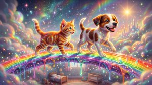 🎨 Волшебные Краски! Котенок и Щенок рисуют Радугу ✨ Добрая песня для детей