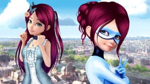 Miraculous Ladybug New Superhero: Crystal Swan - Speededit Fan Character. Автор - Maruvie
