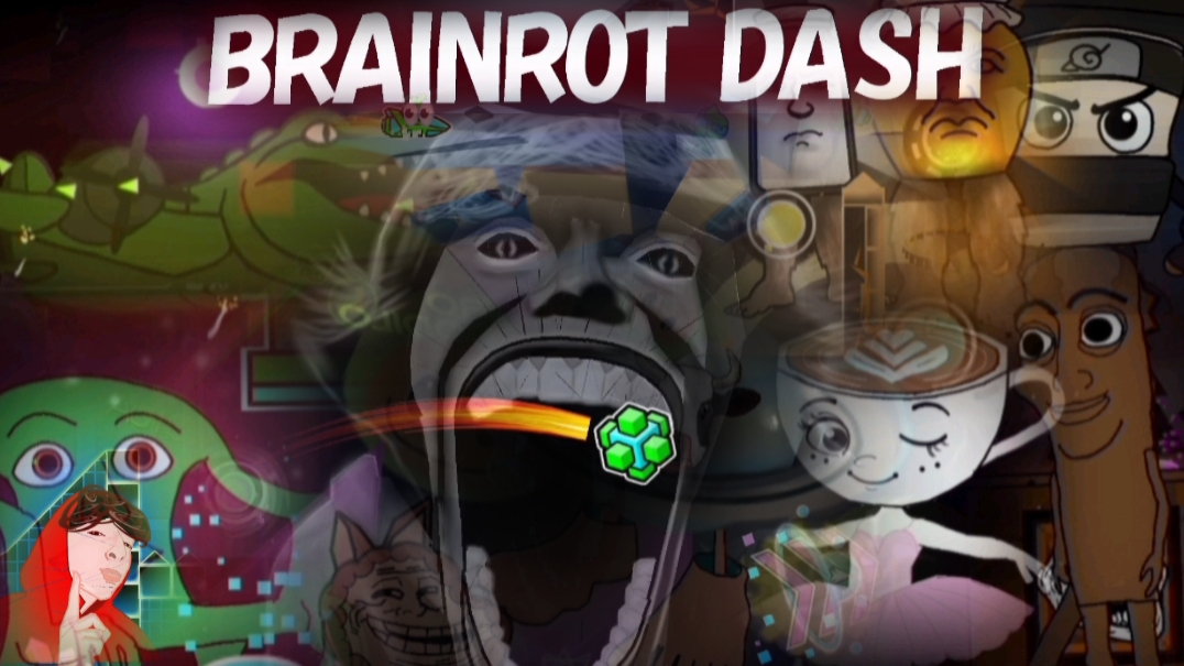 Brainrot Dash By HeldepaGD в Geometry Dash