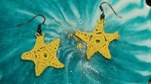 ⭐СЕРЬГИ ЗВЁЗДОЧКИ КРЮЧКОМ ⭐