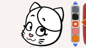 Оранжевая корова/Раскраска