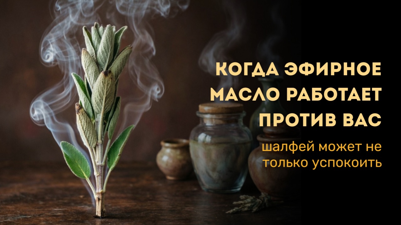 Шалфей не только для спокойствии. Когда масло работает против вас