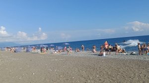 Идем на море пляж вид на горы Абхазия Цандрипш серия 2