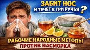 Забит нос и течёт в три ручья? Рабочие народные методы против насморка