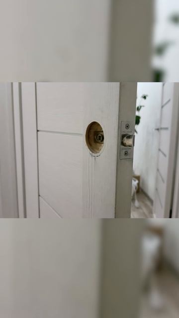 Полная замена ручки межкомнатной двери своими руками за 47 секунд 🚪🔧 #shorts