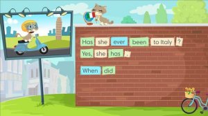 Go Getter4- Get Grammar– Unit 4- Video 4.3 - Present Perfect & Past Simple- Fluffy's been to Japan!