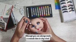 Рукоделие. Мастер-класс. Простая кукольная мордашка с глазками из пуговиц.