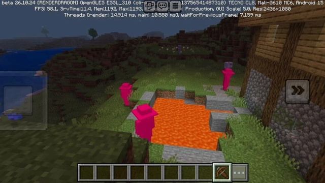 лава жили в Майнкрафте