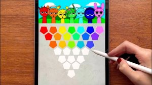 СУМАСШЕДШИЙ МИКС ЦВЕТОВ SPRUNKI 🎨 ЭКСПЕРИМЕНТ В PROCREATE НОВАЯ ИГРА СПРУНКИ КТО ПОБЕДИТ?!