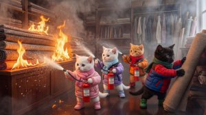 Храбрые крошечные котята спасают магазин тканей от пожара 🔥🐱 | Эмоциональная история спасения 🐾✨