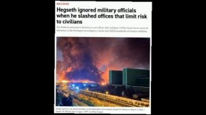 🇺🇸 Хегсет сократил отделы по предотвращению жертв среди мирных жителей, — Politico

Министр оборон