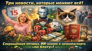 Шок недели: Женщинам — выходной, курильщикам — штраф, а ИИ научился грабить букмекеров!