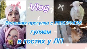 Vlog ВЕСЕННЯЯ ПРОГУЛКА С РЕБОРНОМ Евой🩷гуляем❤️в гостях у Лп😘