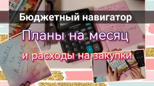 Планы на месяц//сколько потратим???
