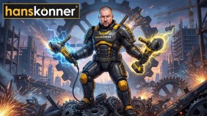 HANSKONNER УШМ с плоским редуктором - АКБ и сетевая